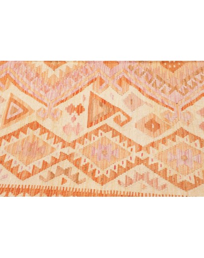 Tappeto Kilim Afghanistan marrone arancione 206x297