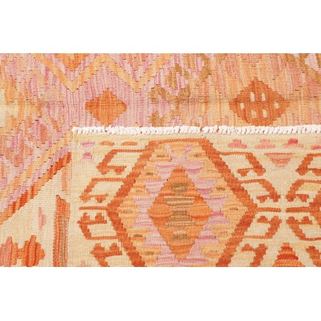 Tappeto Kilim Afghanistan marrone arancione 206x297