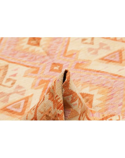 Tappeto Kilim Afghanistan marrone arancione 206x297