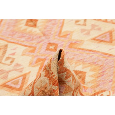 Tappeto Kilim Afghanistan marrone arancione 206x297