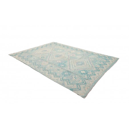 Tappeto Kilim Afghanistan beige blu 210x296