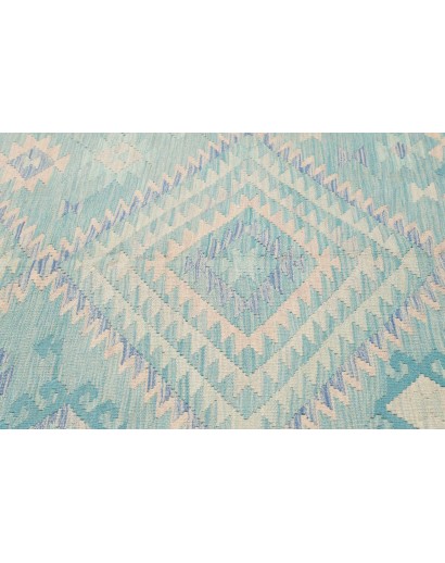 Tappeto Kilim Afghanistan beige blu 210x296