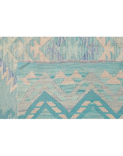 Tappeto Kilim Afghanistan beige blu 210x296