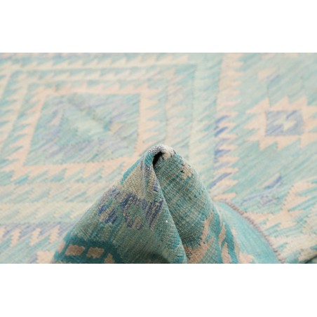 Tappeto Kilim Afghanistan beige blu 210x296