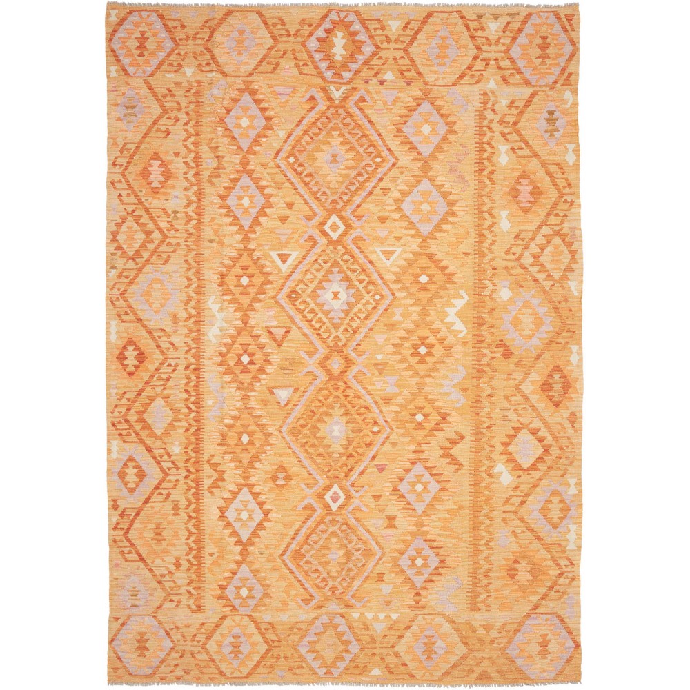 Tappeto Kilim Afghanistan marrone rosso 209x297