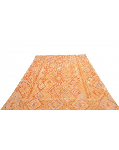 Tappeto Kilim Afghanistan marrone rosso 209x297