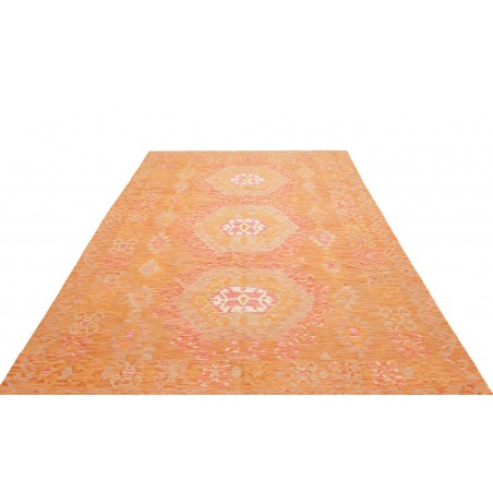 Tappeto Kilim Afghanistan marrone arancione 206x299