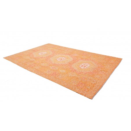 Tappeto Kilim Afghanistan marrone arancione 206x299