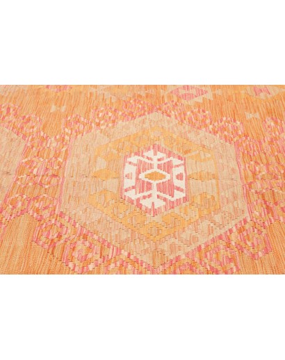 Tappeto Kilim Afghanistan marrone arancione 206x299