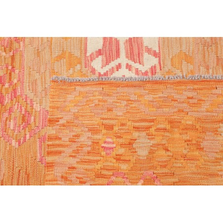 Tappeto Kilim Afghanistan marrone arancione 206x299