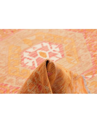 Tappeto Kilim Afghanistan marrone arancione 206x299