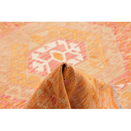 Tappeto Kilim Afghanistan marrone arancione 206x299