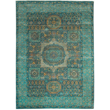 Tappeto Mamlouk Pakistan azzurro bianco 157x203