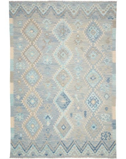Tappeto Kilim Afghanistan beige grigio 204x300