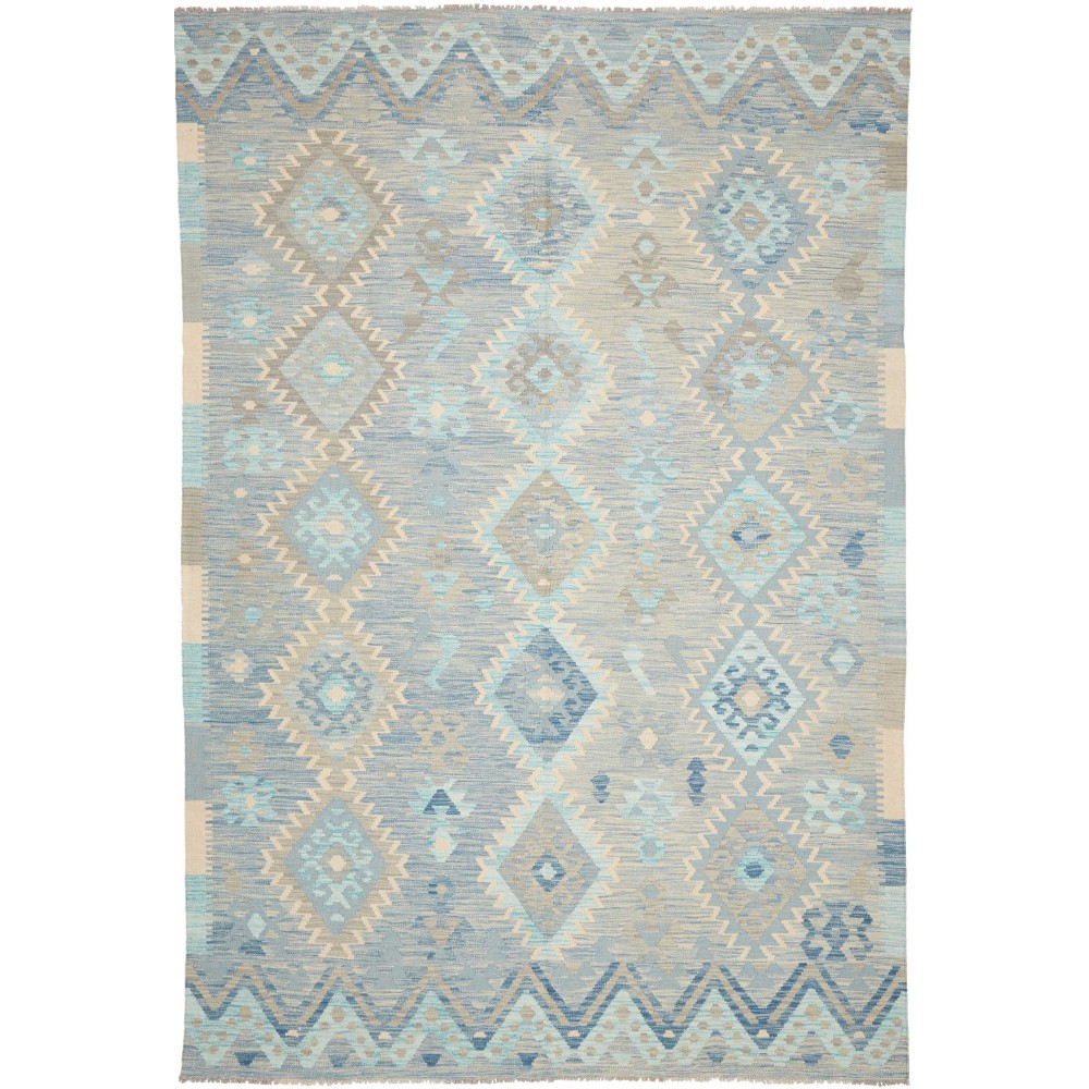 Tappeto Kilim Afghanistan beige grigio 204x300