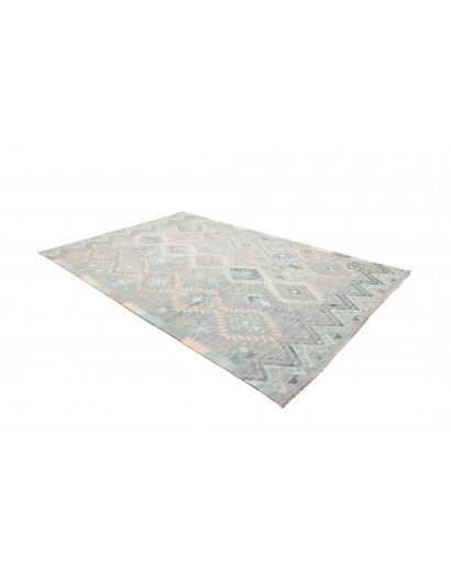Tappeto Kilim Afghanistan beige grigio 204x300