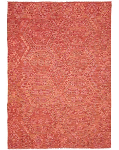 Tappeto Kilim Afghanistan rosso 205x285