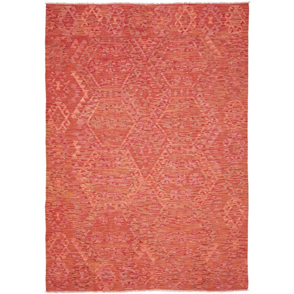 Tappeto Kilim Afghanistan rosso 205x285