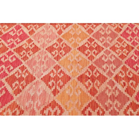 Tappeto Kilim Afghanistan arancione marrone 206x298