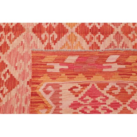 Tappeto Kilim Afghanistan arancione marrone 206x298
