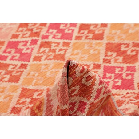 Tappeto Kilim Afghanistan arancione marrone 206x298