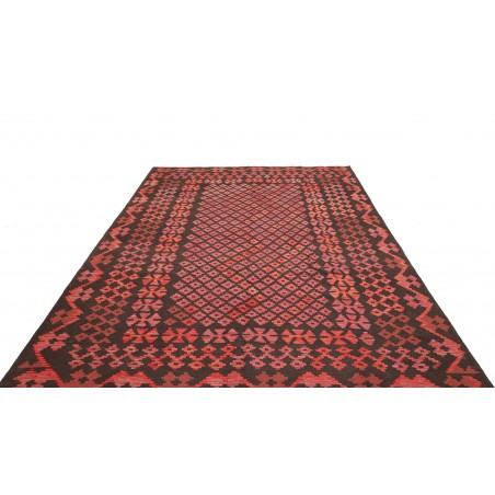 Tappeto Kilim Afghanistan grigio rosso 203x294