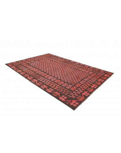 Tappeto Kilim Afghanistan grigio rosso 203x294