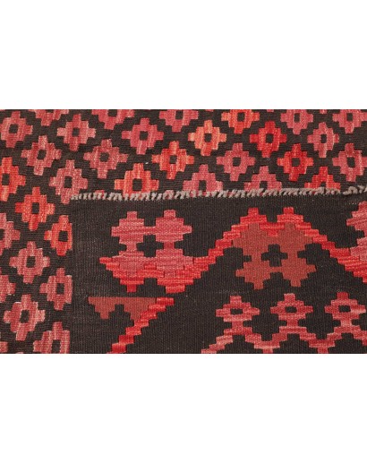 Tappeto Kilim Afghanistan grigio rosso 203x294