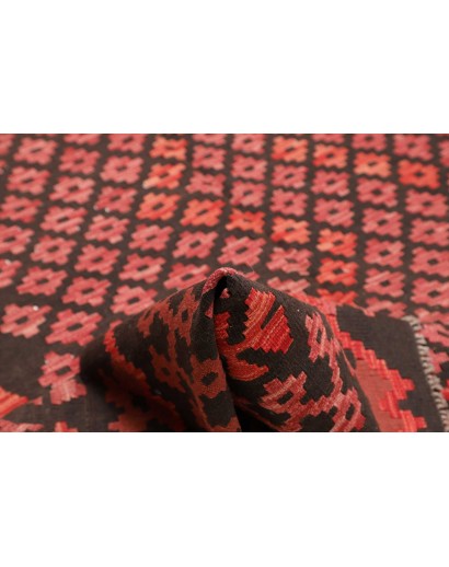 Tappeto Kilim Afghanistan grigio rosso 203x294