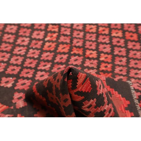 Tappeto Kilim Afghanistan grigio rosso 203x294