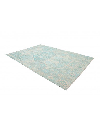 Tappeto Kilim Afghanistan beige azzurro 207x297