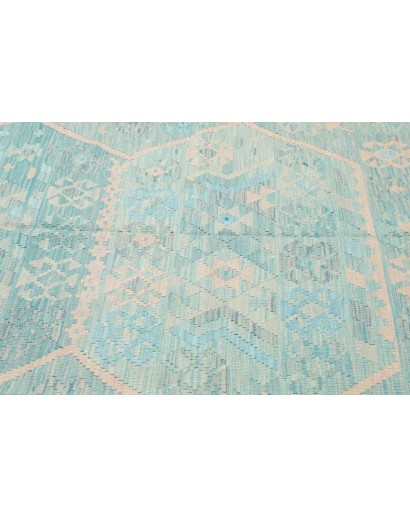 Tappeto Kilim Afghanistan beige azzurro 207x297