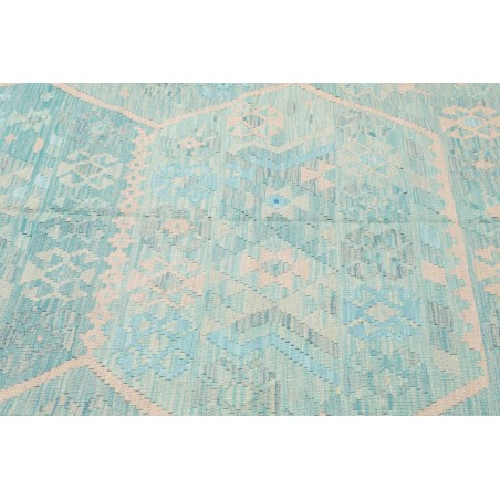 Tappeto Kilim Afghanistan beige azzurro 207x297