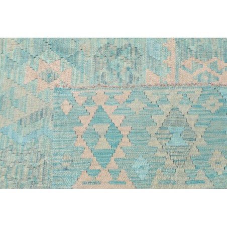 Tappeto Kilim Afghanistan beige azzurro 207x297