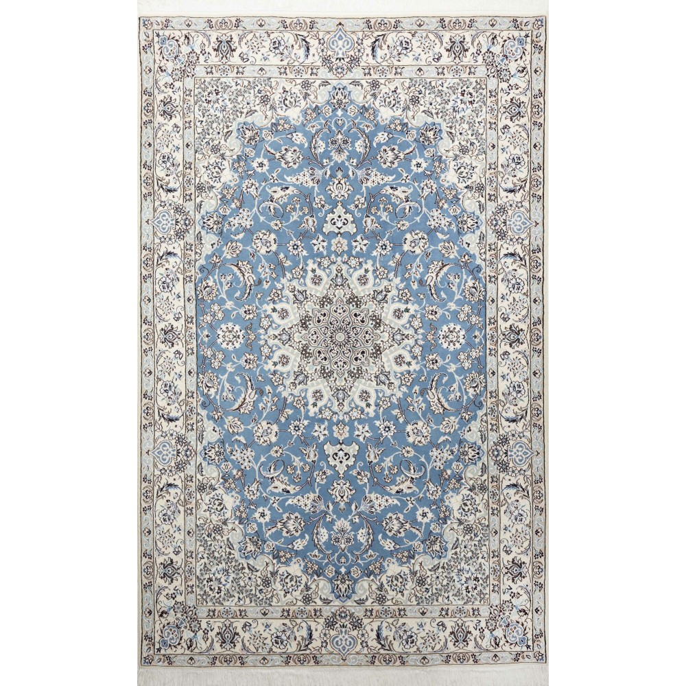 Tappeto Nain 9La Persia bianco grigio 145x240 Tappeto Nain 9La Persia bianco grigio 145x240