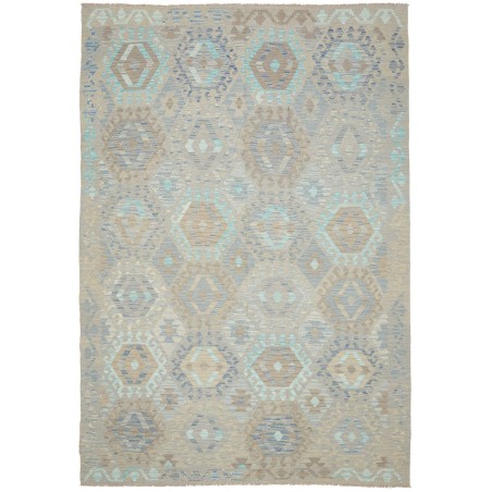 Tappeto Kilim Afghanistan azzurro 204x298