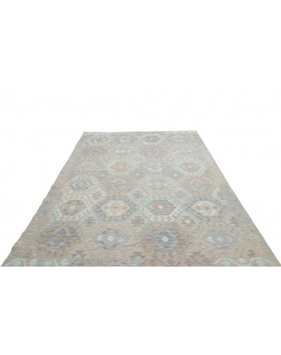 Tappeto Kilim Afghanistan azzurro 204x298