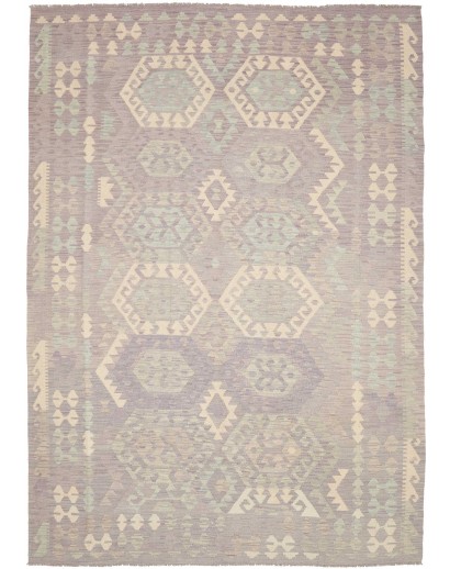 Tappeto Kilim Afghanistan beige giallo 206x288