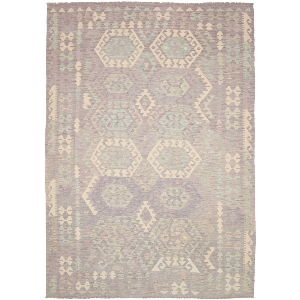 Tappeto Kilim Afghanistan beige giallo 206x288