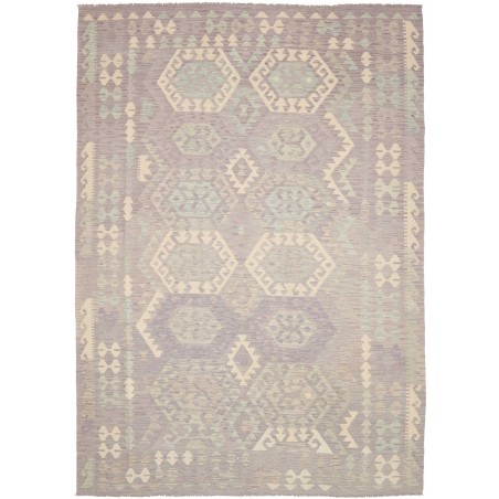 Tappeto Kilim Afghanistan beige giallo 206x288