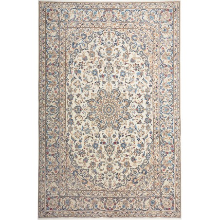 Tappeto Kashan Persia beige bianco 197x295