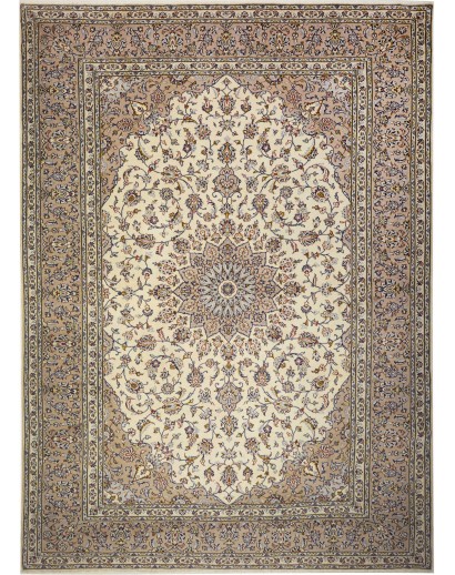 Tappeto Kashan Persia azzurro grigio 245x340