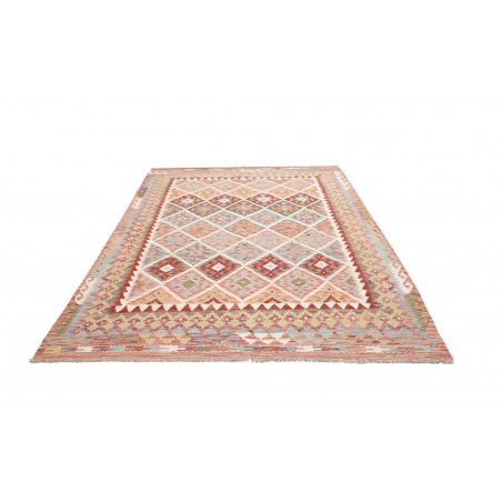 Tappeto Kilim Afghanistan marrone bianco 198x258