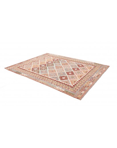 Tappeto Kilim Afghanistan marrone bianco 198x258