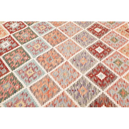 Tappeto Kilim Afghanistan marrone bianco 198x258