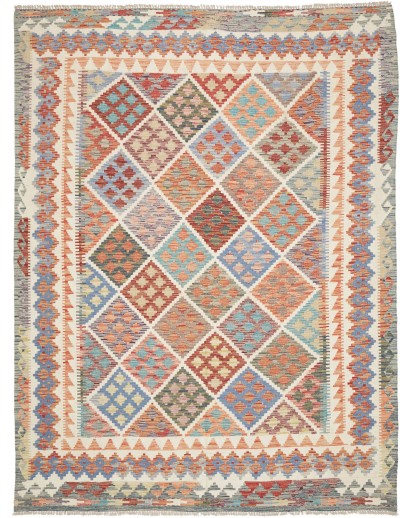 Tappeto Kilim Afghanistan marrone 197x263