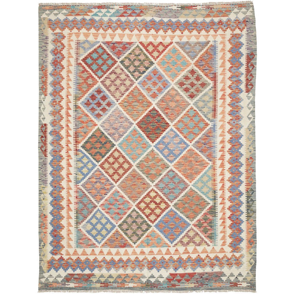 Tappeto Kilim Afghanistan marrone 197x263