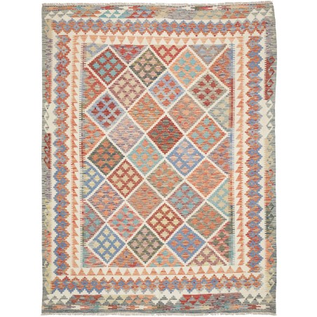 Tappeto Kilim Afghanistan marrone 197x263