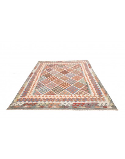 Tappeto Kilim Afghanistan marrone 197x263