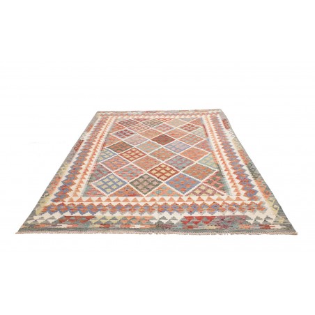 Tappeto Kilim Afghanistan marrone 197x263
